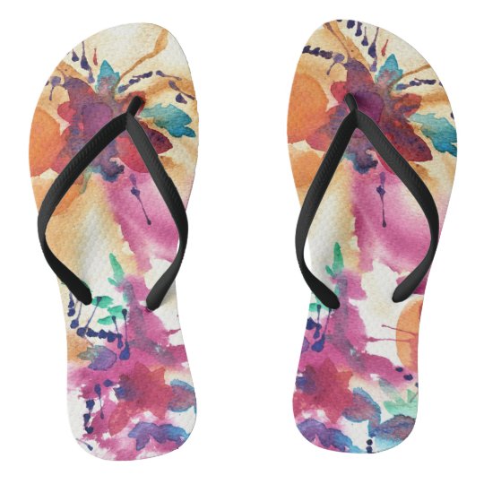 Tropical Paradise Flip Flops | Zazzle.com