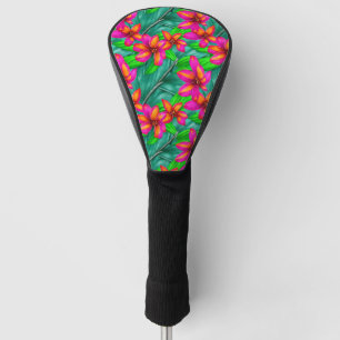 Tropical Paradise Floral Pattern Golf Head Cover