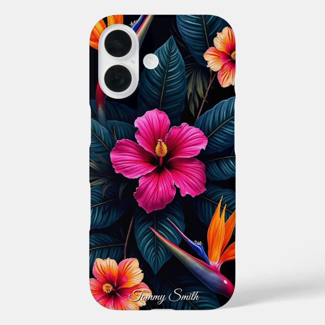 Tropical Paradise Floral Pattern | Vibrant Botanic Case-Mate iPhone Case (Back)