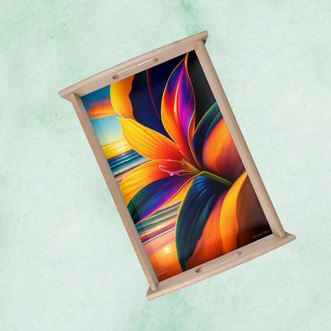 Tropical Paradise Flowers   Serving Tray (Creator Uploaded)