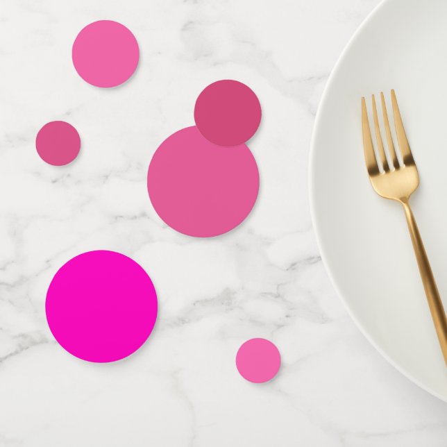 Tropical Paradise Gradient Hot Pink Fuchsia table  Confetti (Group)