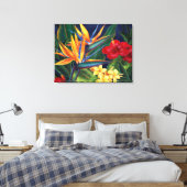 Tropical Paradise Hawaiian 2-Panel Wrapped Canvas (Insitu(Bedroom))