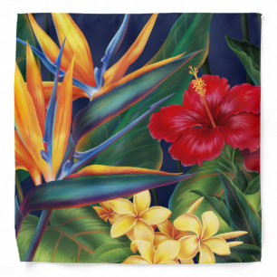 Tropical Paradise Hawaiian Bandana