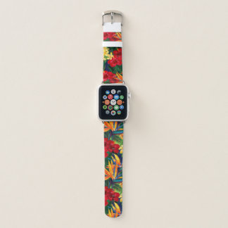 Tropical Paradise Hawaiian Floral Apple Watch Band