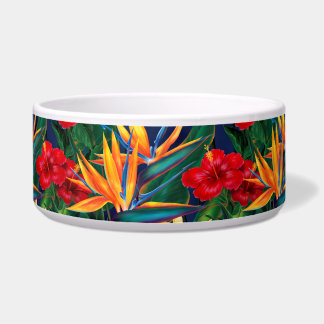 Tropical Paradise Hawaiian Floral Bowl