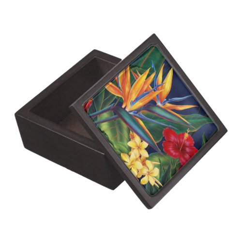 Tropical Paradise Hawaiian Floral Premium Gift Box