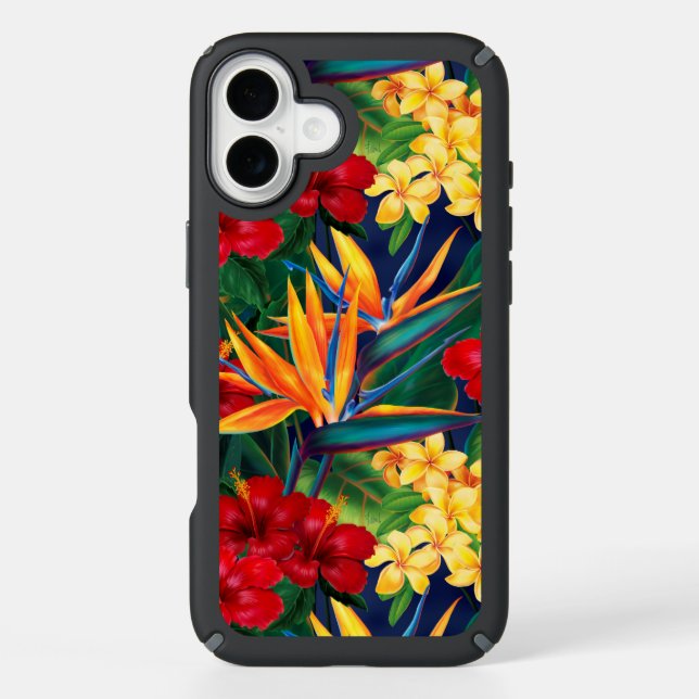 Tropical Paradise Hawaiian Floral Speck iPhone Case (Front)
