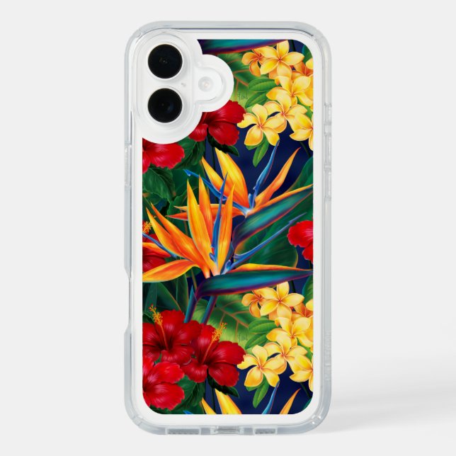 Tropical Paradise Hawaiian Floral Speck iPhone Case (Front)