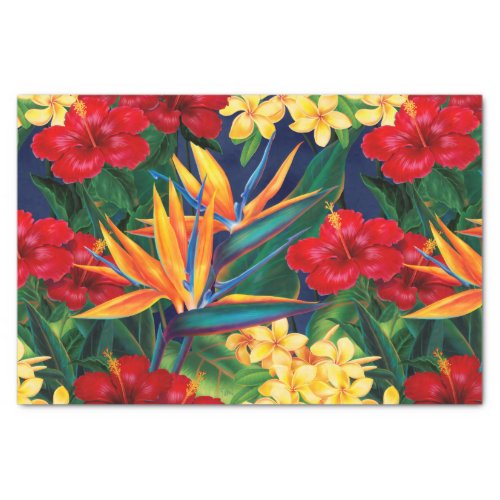 Tropical Paradise Hawaiian Floral Tissue Paper