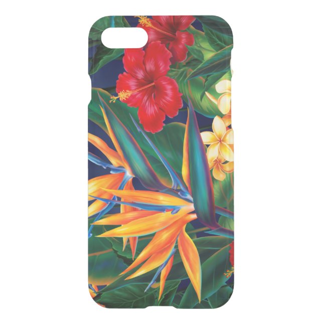 Tropical Paradise Hawaiian Floral Uncommon iPhone Case (Back)