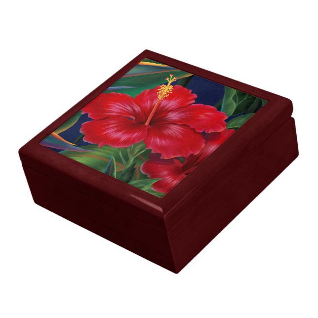 Tropical Paradise Hawaiian Hibiscus Gift Boxes (Side)