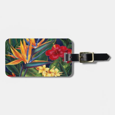 Tropical Paradise Hawaiian Luggage Tags
