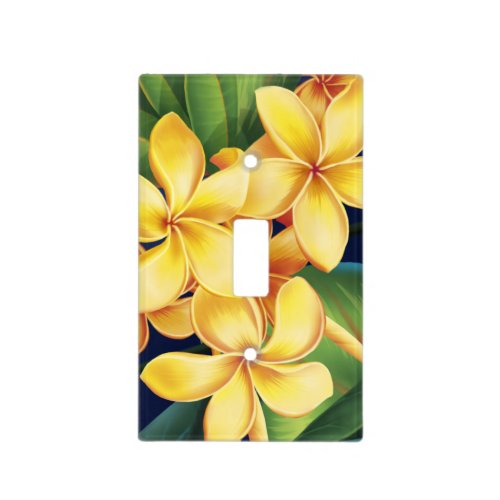 Tropical Paradise Hawaiian Plumeria Light Switch