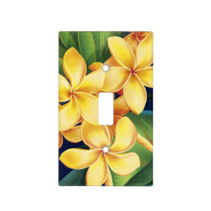 Tropical Paradise Hawaiian Plumeria Light Switch Cover