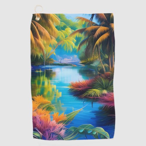 Tropical Paradise II Golf Towel