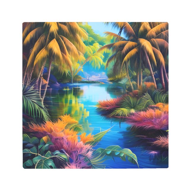 Tropical Paradise II Metal Print (Front)