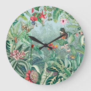 Tropical Paradise Large Clock