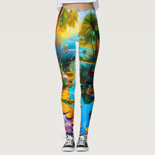 Tropical Paradise  Leggings