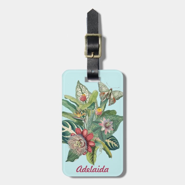 Tropical Paradise Luggage Tag (Front Vertical)