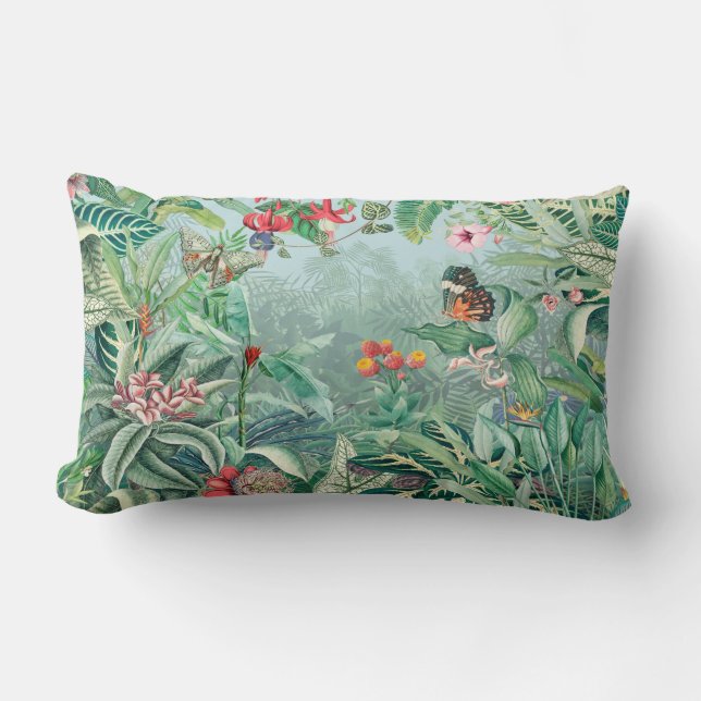 Tropical Paradise Lumbar Pillow (Front)