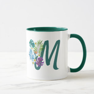 Tropical Paradise Monogram Name Mug