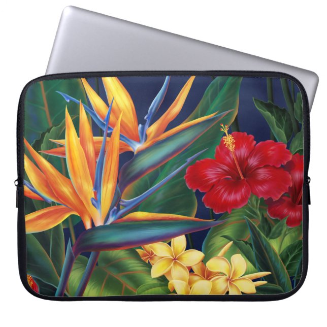 Tropical Paradise Neoprene Wetsuit Laptop Sleeve (Front)