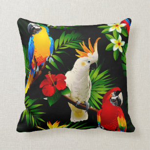 parrot outdoor pillows