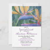 TROPICAL PARADISE PARTY EVENT INVITE (Front)