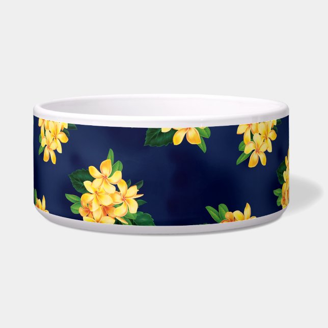 Tropical Paradise Plumeria Hawaiian Bowl (Front)