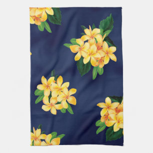 Tropical Paradise Plumeria Hawaiian Towel