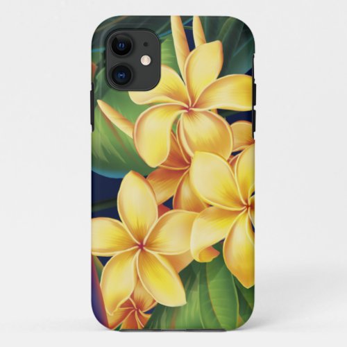 Tropical Paradise Plumeria iPhone 5 Casemate iPhone 11 Case