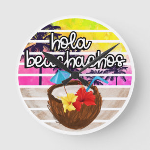 Tropical Paradise  Round Clock