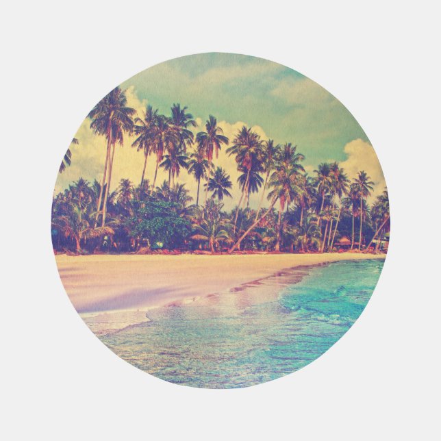 Tropical paradise: sea, hotel, beach. rug (Front)