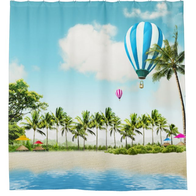 Tropical Paradise Shower Curtain (Front)