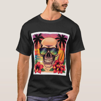 Tropical Paradise Skull T-Shirt