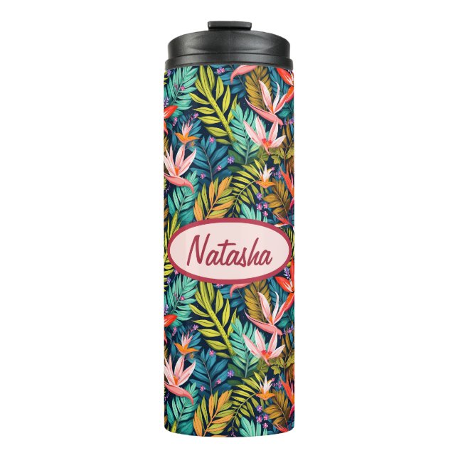 Tropical Paradise Thermal Tumbler (Front)
