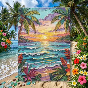 Tropical Paradise   Thinking of You Card