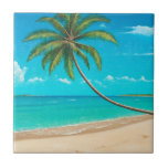 Tropical Paradise Tile<br><div class="desc">A gentle calm breeze stirrs the tropical shore</div>