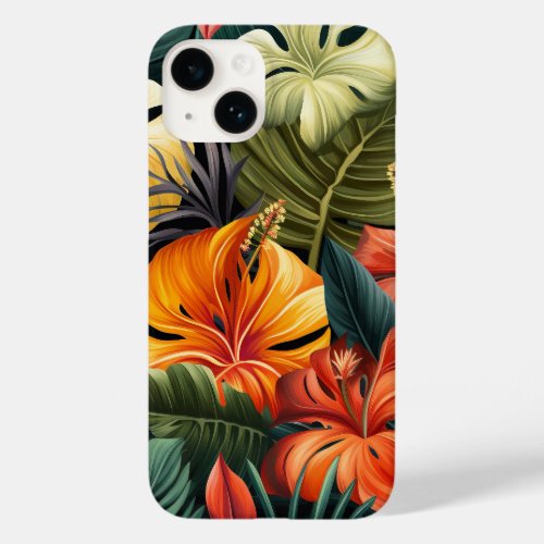 Tropical Paradise Vibrant Blooms  Case_Mate iPhone 14 Case