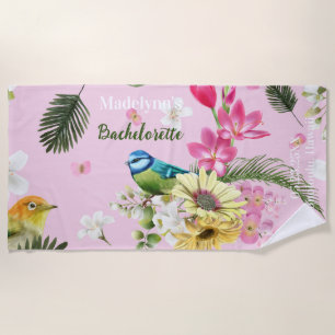 Tropical Paradise Wedding Party Favor Beach Towel