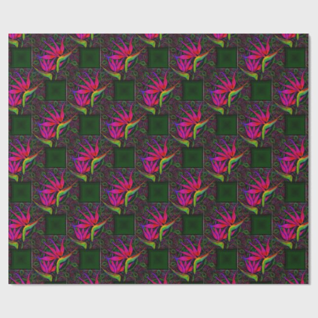 Tropical Paradise Wrapping Paper (Flat)