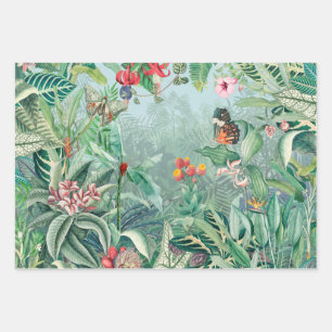Tropical Paradise Wrapping Paper Sheets