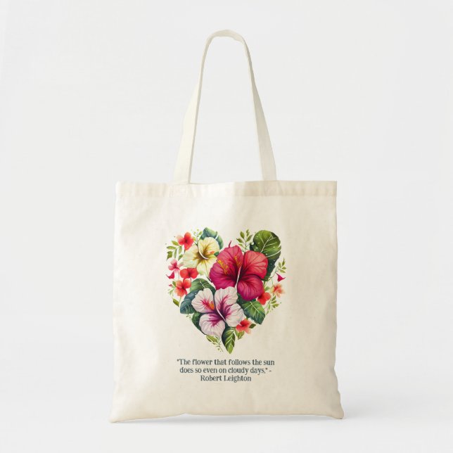 Tropical Paradise Wreath Exotic Vibes Tote Bag (Front)