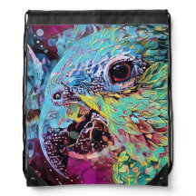 Tropical Parrot Abstract Design