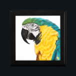 Tropical Parrot Bird Keepsake Box<br><div class="desc">Tropical Parrott Bird. Artist: Naomi McCavitt. Image ID: 145976Z.</div>