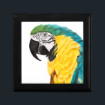 Tropical Parrot Bird Keepsake Box<br><div class="desc">Tropical Parrott Bird. Artist: Naomi McCavitt. Image ID: 145976Z.</div>