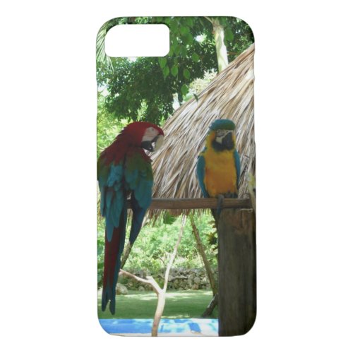 tropical parrot iPhone 87 case