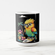 Tropical Parrot Chill Vibes – Sunset Beach