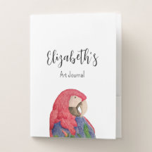 Tropical Parrot Illustration Colorful Macaw