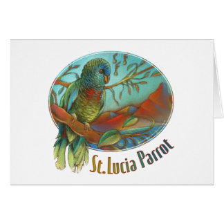 Tropical Parrot of St Lucia Cards